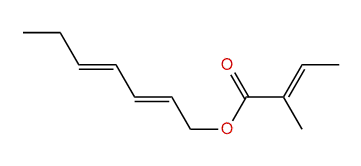 (E,E)-2,4-Heptadienyl (E)-2-methyl-2-butenoate